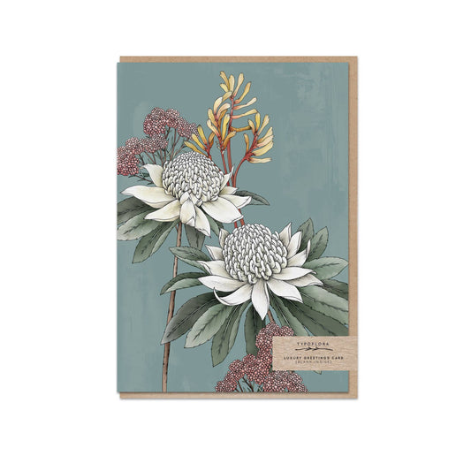 Waratah Portrait Card