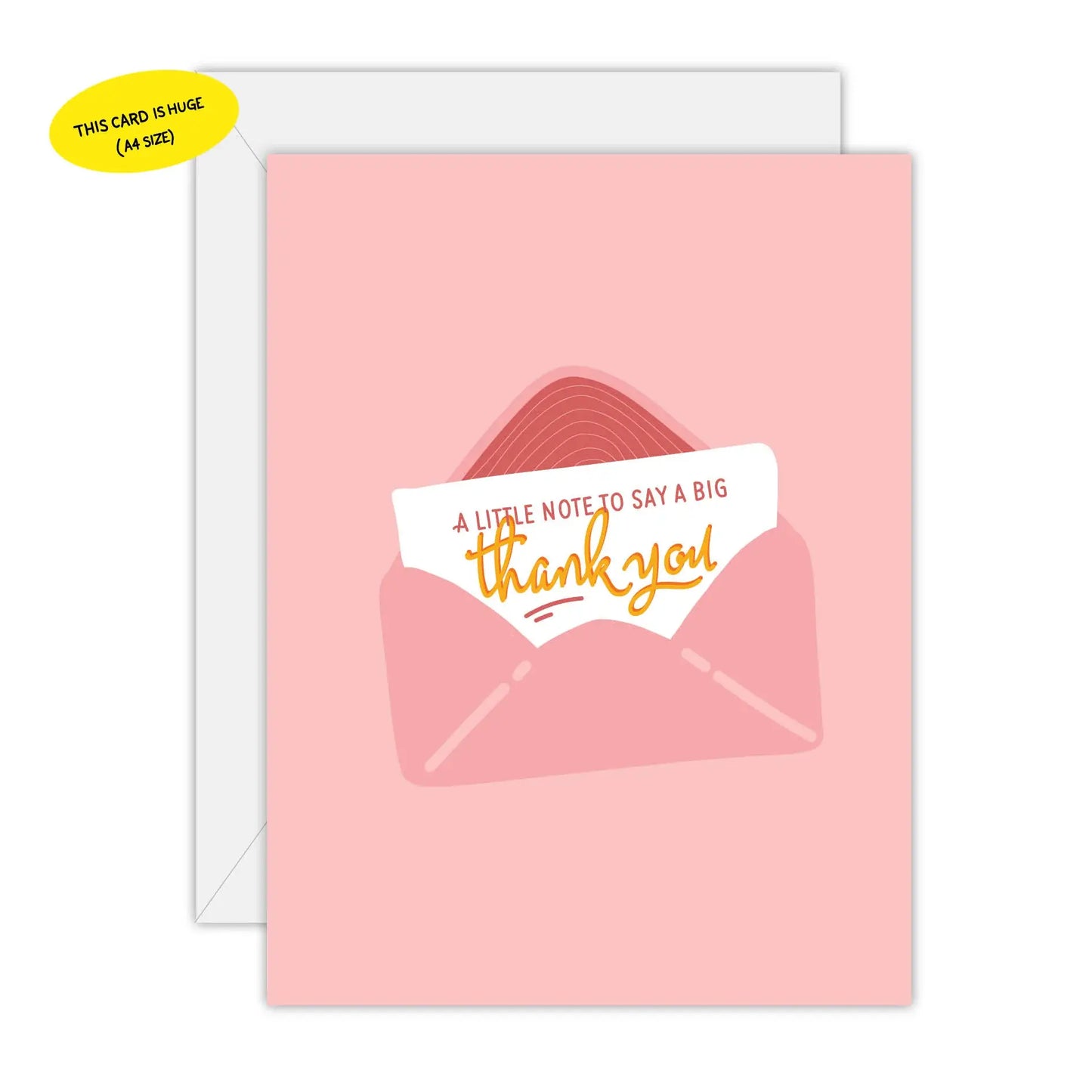 A Little Note to Say a Big Thank You - Greeting Card