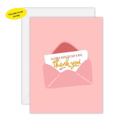 A Little Note to Say a Big Thank You - Greeting Card
