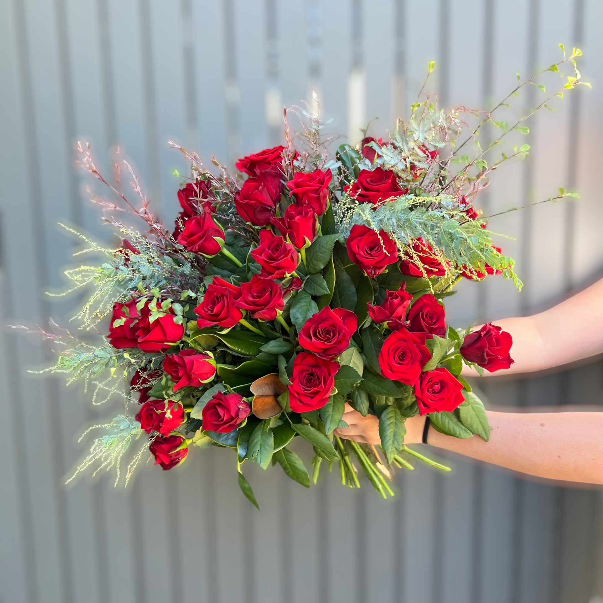 36 long stem red roses bouquet